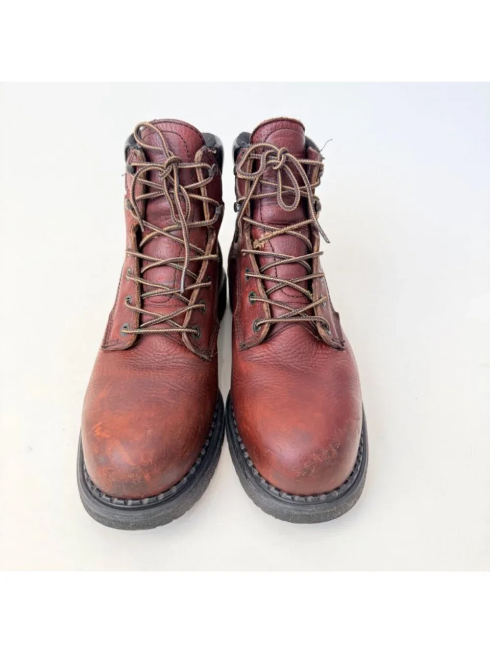 Red Wing Women 2326 Steel Toe Work Boots Brown Leather Supersole USA Size 10 D